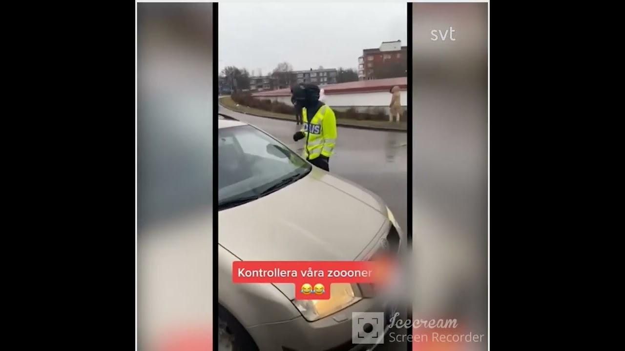 سرقة معدات الشرطة السويدية والاستعراض بها في شوارع المدن السويدية