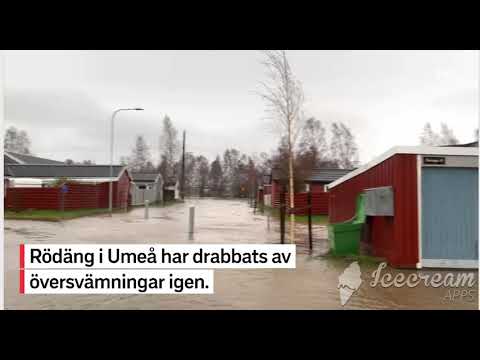 فيضانات في بلديات سويدية والسلطات تطالب من الناس البقاء في منازلهم