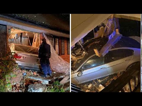 عائلة في ستوكهولم -  سيارة تقتحم مطبخ منزلها