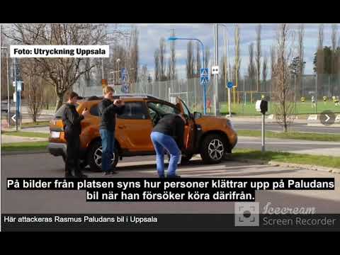 راسموس يحاول حرق القران في مدينة اروبسالا 1 مايو ..بدون  غاضب يهاجم المتطرف راسموس بالودان