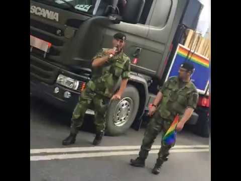 Sweden's Supreme Commander sings Elvis Presley at EuroPride