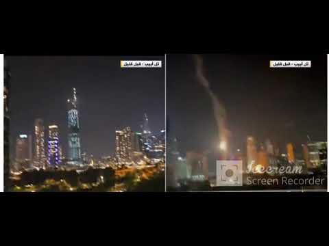 مشاهد من سقوط صواريخ وسط العاصمة تل أبيب  - 13 يونيو 2025