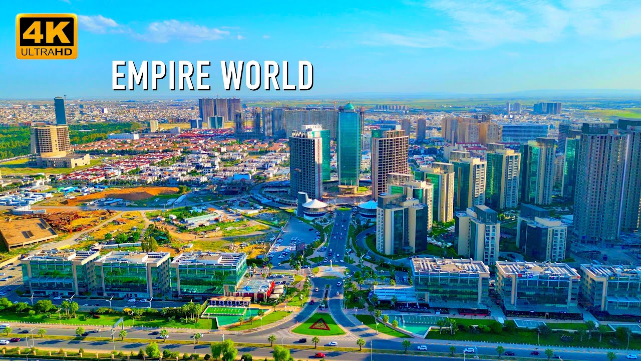 Empire World 4K 60FPS Aerial View ERBIL KURDISTAN Drone