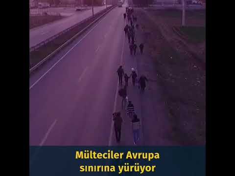 Mülteciler Avrupa'ya geçmek için sınırda