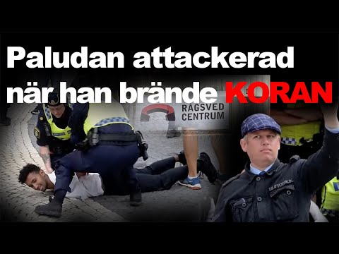 Paludan attackerad vid koranbränning | Vild man attackerade – brottades ner av polis | Rågsved