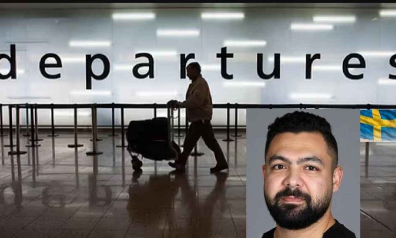 child alone on playground swing background with empty space for text photo 2