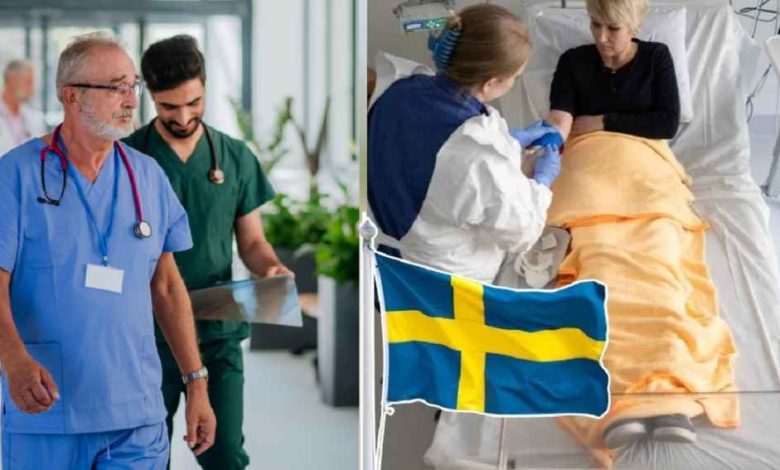 Svensk Flaga Sjukhus Patient Sjukskoterska 2