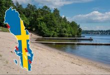 Bada Sverige Strand Karta 1