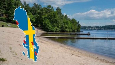 Bada Sverige Strand Karta 1