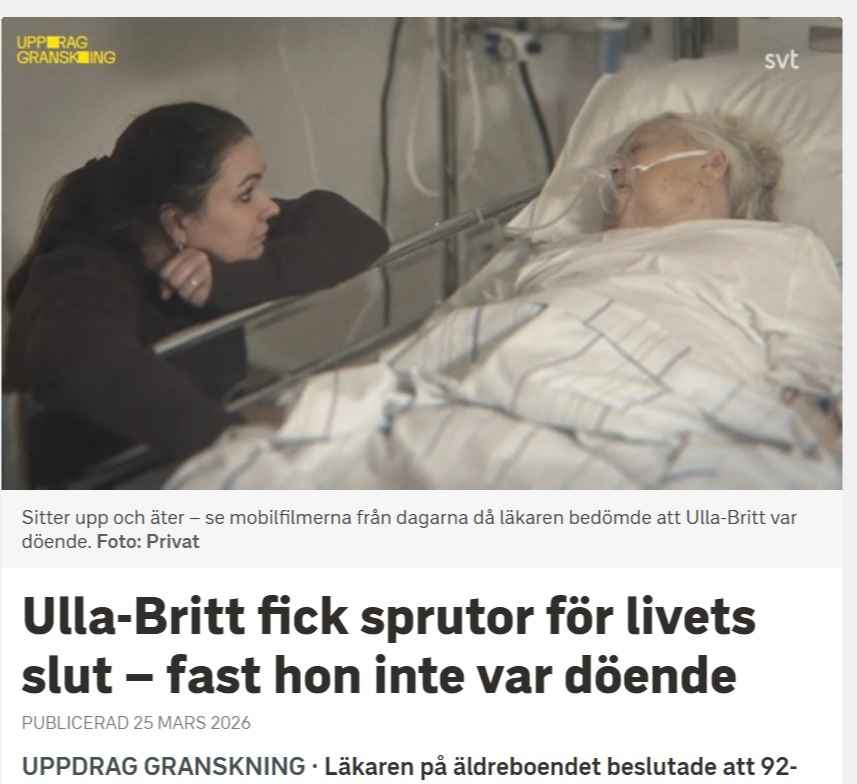 السويدية Ulla كانت تجلس وتتحدث وتأكل… لكنهم قرروا معاملتها كأنها في ساعاتها الأخيرة 3 8عع 1