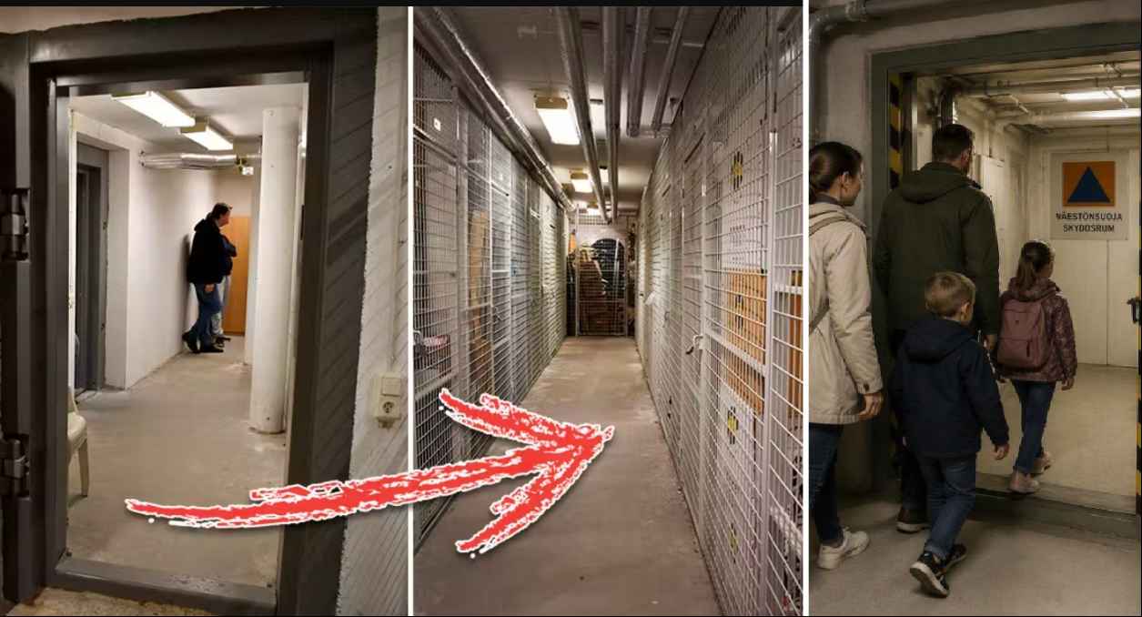 داخل ملجأ.. سويديون بينهم رضيع ومتقاعدون ورجل مقعد يبيتون تحت الأرض.. والسبب؟ 1 12345 1