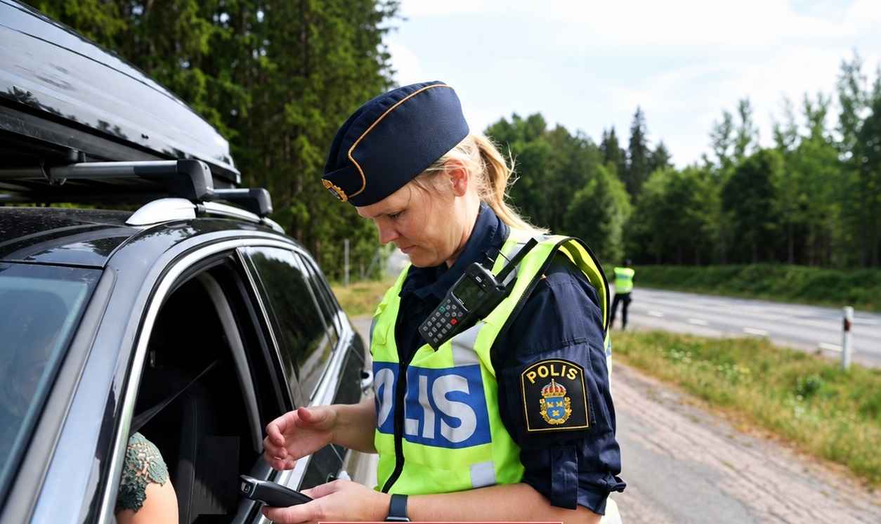 حملة مرورية للشرطة في أنحاء السويد ابتداءً من اليوم 14 سبتمبر أحذر من المخالفات! 1 2 2 1
